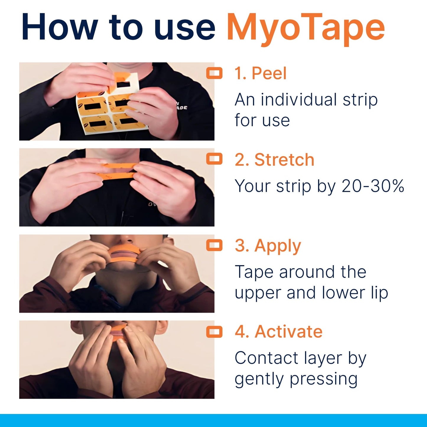MyoTape - Sleep Tape for Kids - 90 Nights - Reduce Snoring - Improve Your Kids Sleep - Promote Nasal Breathing - Children - Gentle On Skin