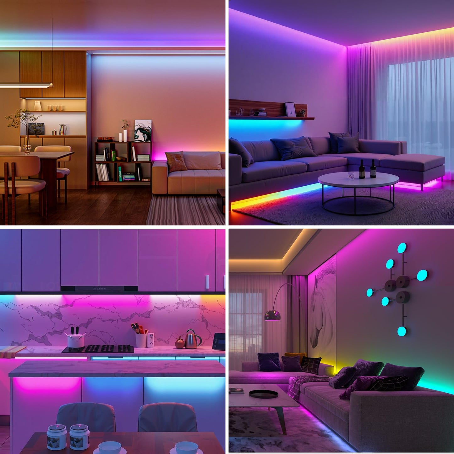 BTF-LIGHTING RGBW RGB+Cool White SK6812 (Similar WS2812B) 4 Colors in 1 LED Strip Individually Addressable 16.4ft 60Pixel/m 300LED Light Dream Color IP67 DC5V Black PCB (No Adapter or Controller)
