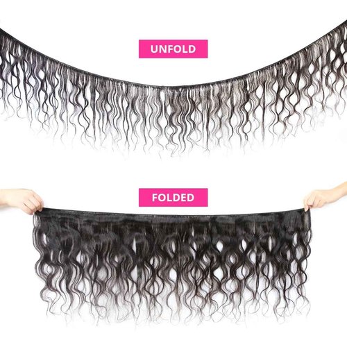 Body Wave Bundles Human Hair 20 22 24 Inch Human Hair Bundle 100% Unprocessed Brazilian Virgin Hair 3 Bundles Human Hair Extensions for Black Women Natural Color