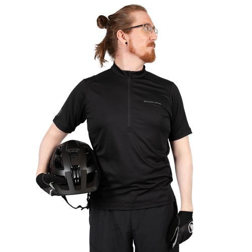 Endura Mens Hummvee Mountain Cycling Jersey Short Sleeve Black, Small