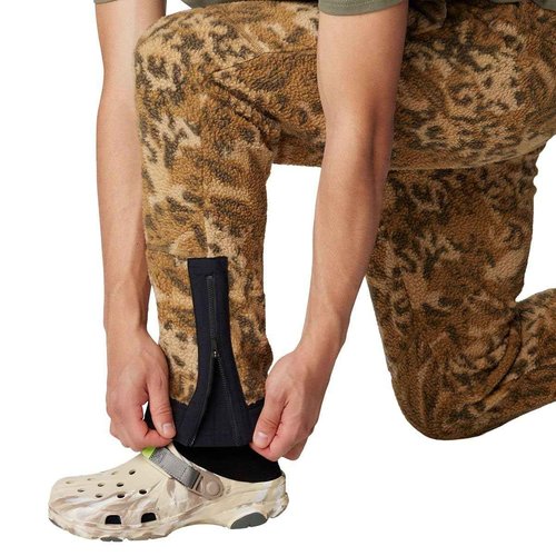 Mountain Hardwear Men's HiCamp Fleece Jogger, Corozo Nut Forests Floor Print, X-Large x Regular