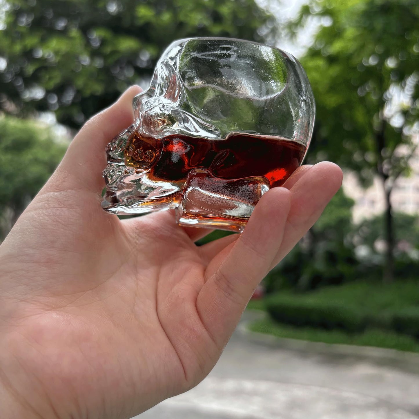 Funny Skull Shot Glass, (6pcs) 80ML (2.7oz) Small Wine Glasses Drinking Vodka Spirits Cup, Halloween Themed Party Holiday Gifts - 2.8 oz, Set of 6
