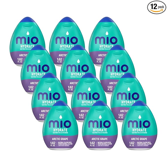 MiO Sport Electrolytes Arctic Grape Naturally Flavored Liquid Water Enhancer 12 Count 1.62 fl oz