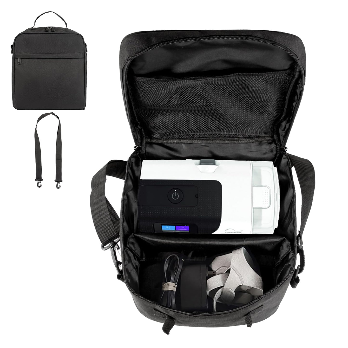LAPLUIE Portable CPAP Travel Bag Compatible with Airsense 10, Airsense 11, ResMed Air Mini, Portable CPAP Supplies Nebulizer Travel Case (Bag Only)