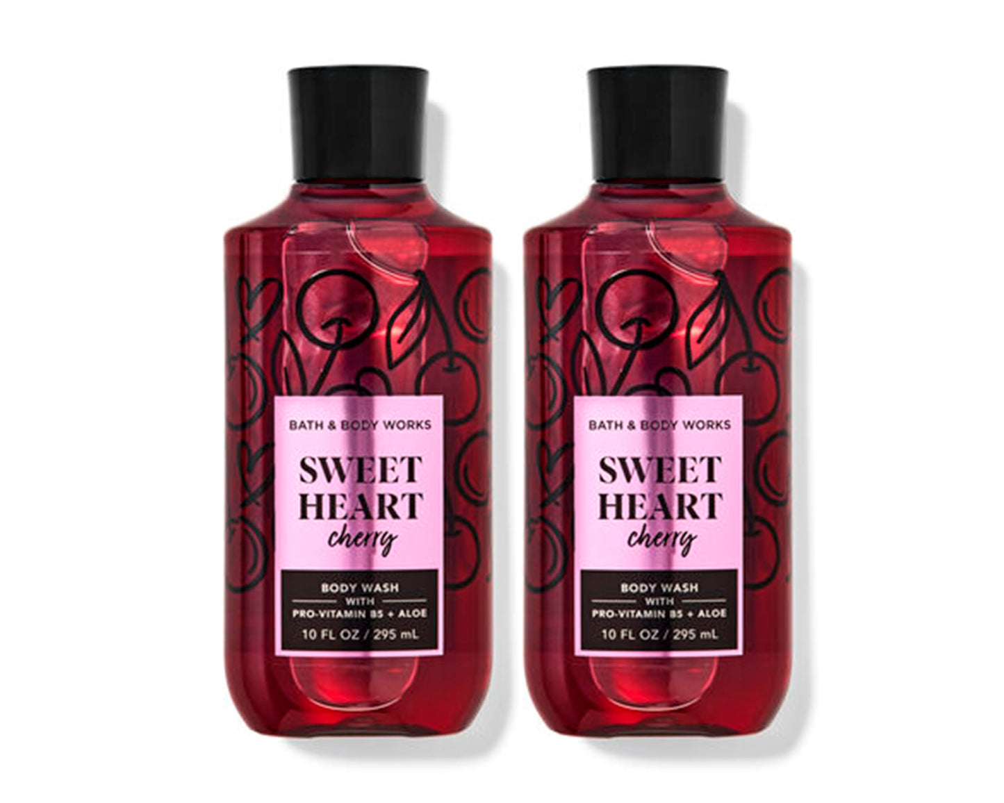 MYT BBW - Bath and Body - SweetHeart Cherry Body Wash 10 oz (Pack of 2)