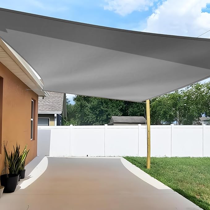 TANG 10'x14' Sun Shade Sail Rectangle Sunshade Canopy UV Block Shade Cloth Pergola Cover for Outdoor Patio Garden Gazebo D...
