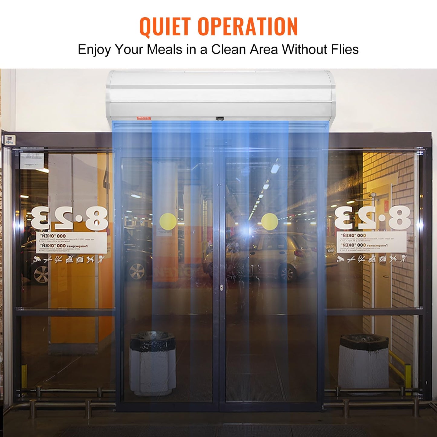 Vevor 36 Commercial Indoor Air Curtain Super Power 2 Speeds 900Cfm, Wall Mounted Air Curtains For Doors, Indoor Over Door Fan Wi