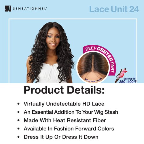 Sensationnel Dashly Lace Front Wig - Unit 29 Hand Tied Laceparting Ear to Ear Synthetic (T6/27613)