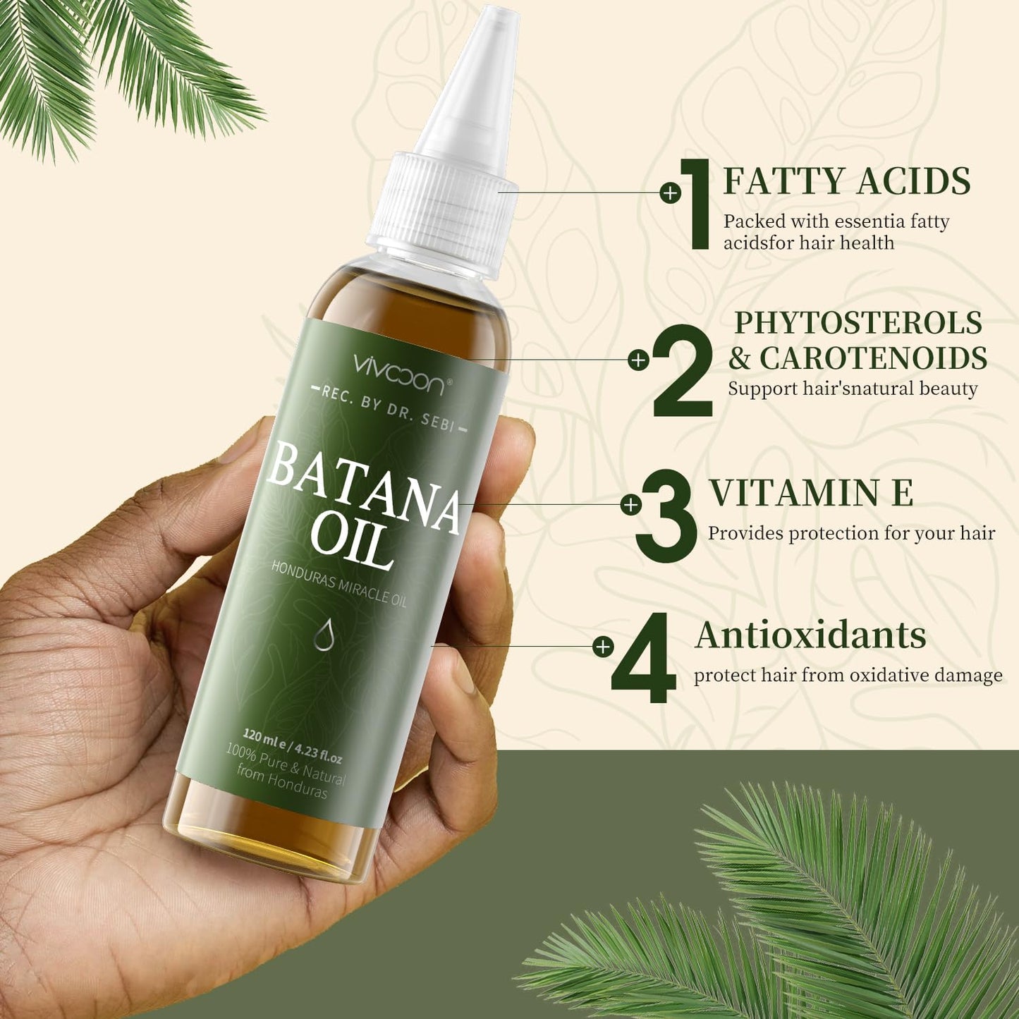 Vivccon Pack of 2 Batana Oil Kit for Hair Growth, Enhance Hair & Skin Radiance Wellness for Men & Women