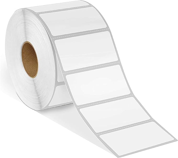 Spartan Industrial - 2" X 1” Direct Thermal Labels, Perforated UPC Barcode FBA Labels, Compatible with Rollo & Zebra Desktop Printers - 10 Rolls, 1300/Roll