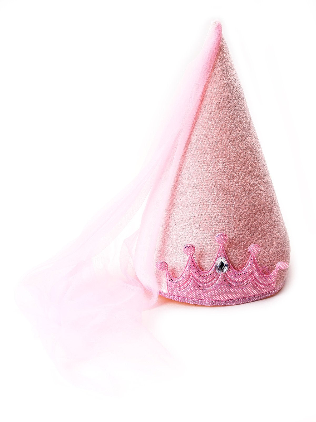 Little Adventures Princess Cone Hats for Girls (Pink)