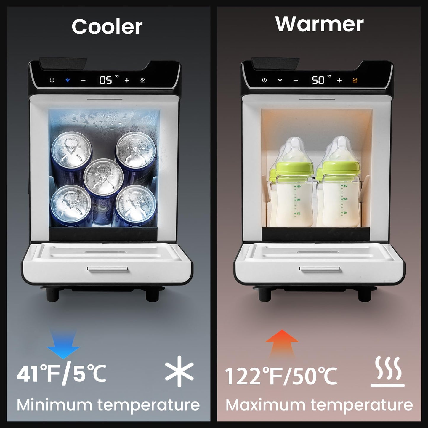 WinTang Car Refrigerator for Tesla Model Y Juniper, Rear Center Console Fridge for Tesla Model Y 2026~2025, Cooler & Warmer, Portable Freezer for Camping Traveling Commuting & Sports