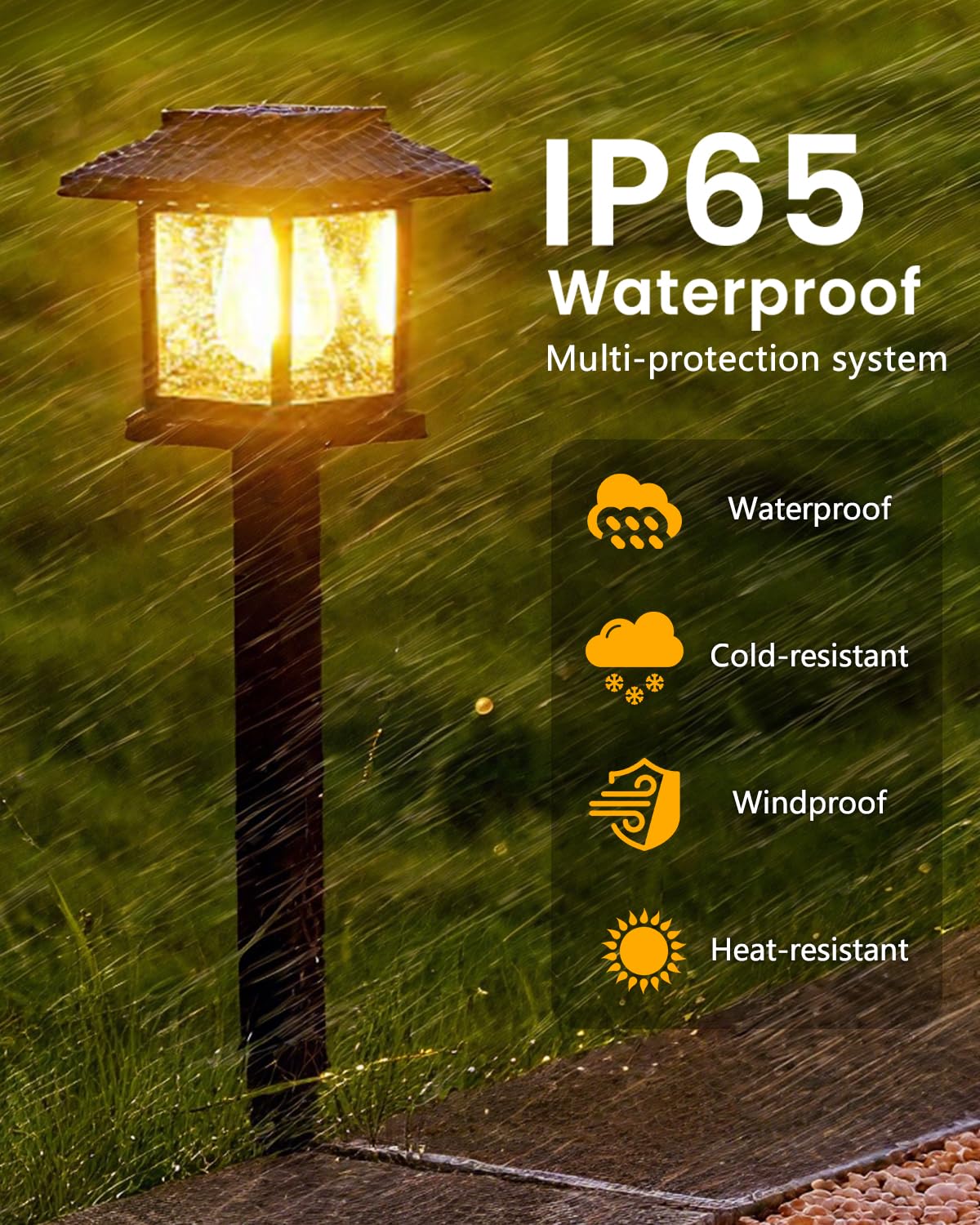 Albelt Solar Pathyway Lights Outdoor, 12 Pack Waterproof Solar Garden Lights with Auto On/Off, Landscape Lighting for Garden, Yard, Pathway, Patio, Driveway Decor
