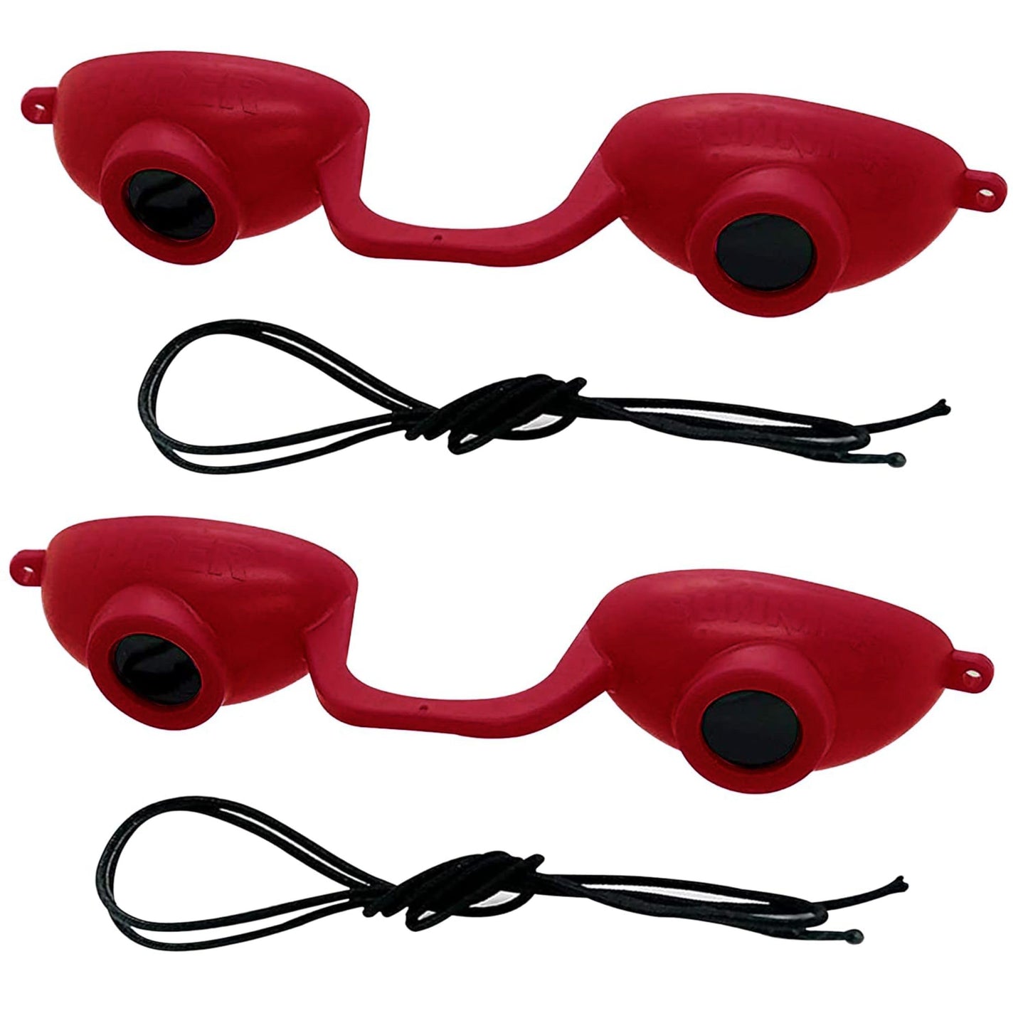 Super Sunnies Flex UV Eye Protection, FDA Compliant Tanning Bed Goggles, Red Light Therapy Glasses - Red