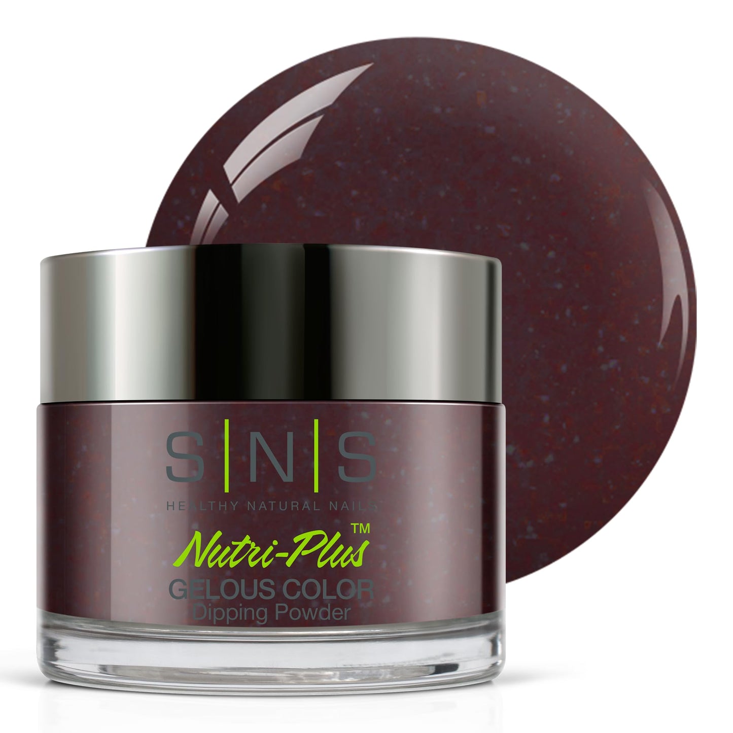 SNS Nail Dip Powder, Gelous Color Dipping Powder - Brown Eyed Girl (Purple/Brown, Shimmer) - Long-Lasting Acrylic Nail Color & P