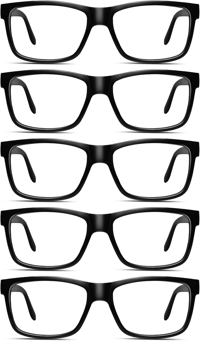 AIMISUV 5 Pack Reading Glasses for Women Men Blue Light Blocking - UV Filter Computer Readers,Anti Eyestrain Eyeglasses