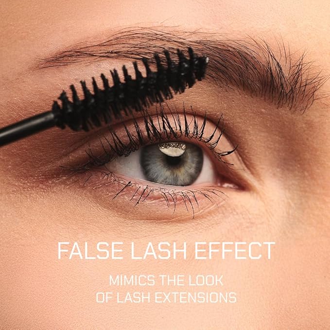 Radiant Professional Lengthening Mascara with silicone brush – Smudge-Proof Curl Mascara Volume and Length for Sensitive Eyes, Cruelty Free, Ideal for Mature & Young Women, 0.43 oz (04 Violet)