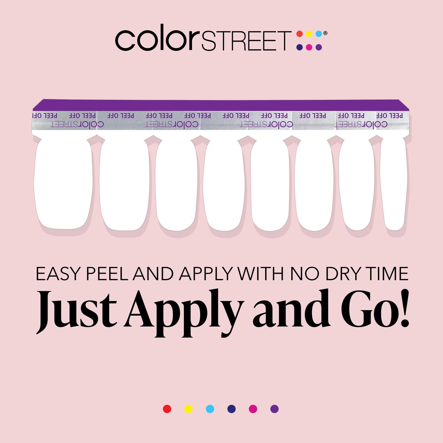 Color Street Swiss and Tell Nail Strips