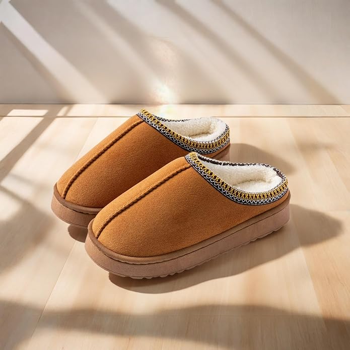 Slippers for Women, Fuzzy Warm House Shoes, Comfy Winter Slippers Indoor and Outdoor