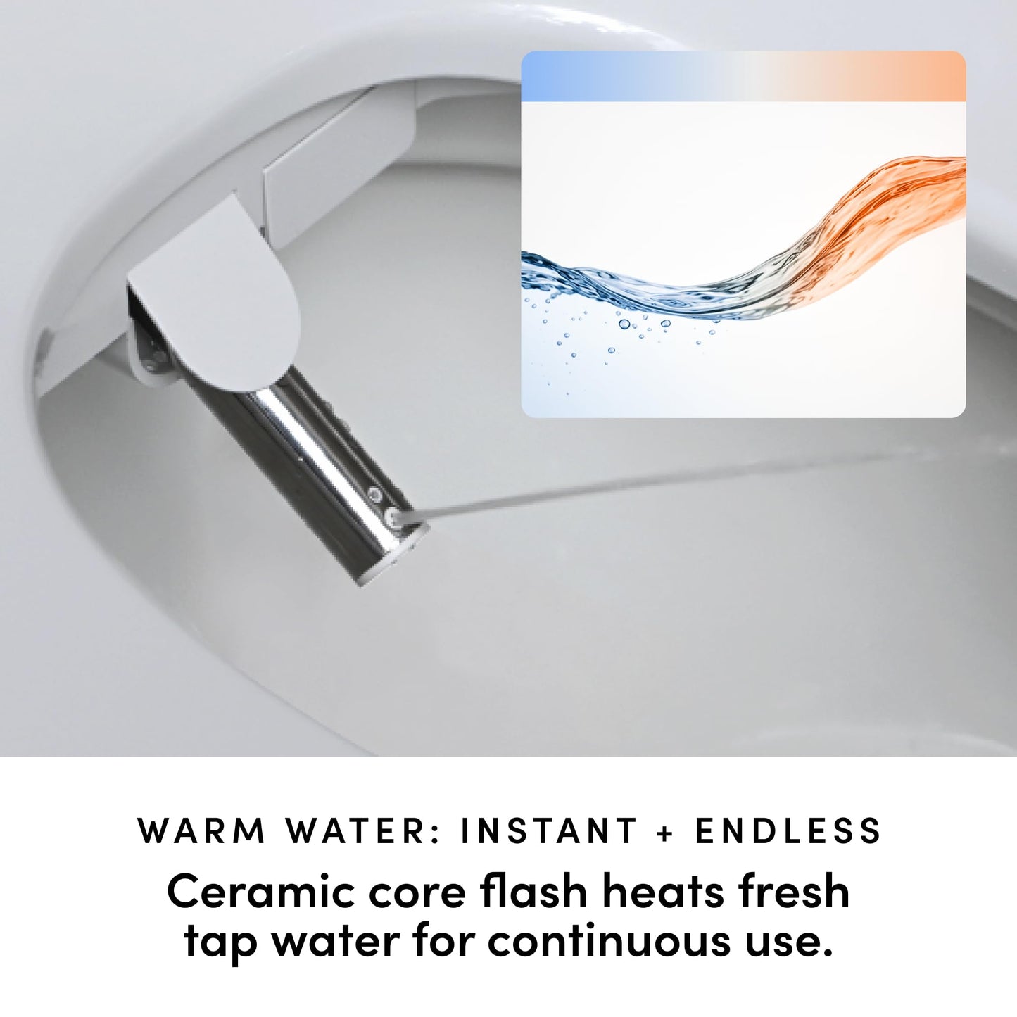 TUSHY Aura Luxury Electric Bidet Seat: Heated Toilet Seat with Temperature Control, Self-Cleaning Nozzle, Instant Adjustable Warm Water & Dryer (Remote Control & Auto Open, Soft Close Lid), Elongated