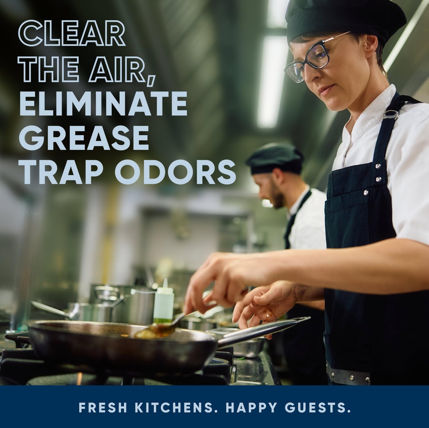 Eco Strong Commercial Grease Trap Treatment | Interceptor Grease Cleaner | Drop In Microbial Block Continually Digests Fats & Eliminate Odors (5 lbs)