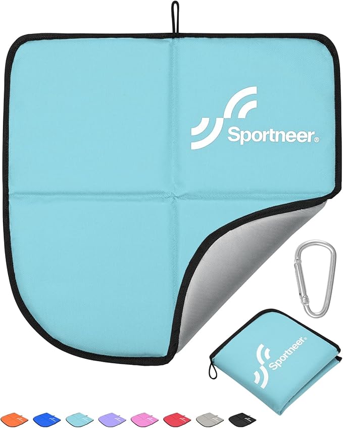 Sportneer Sitting Pad, Lightweight Waterproof Folding Seat Pad for Backpacking, 15.75'' x 15.75'' Portable Camping Seat Mat for Hiking, Picnics & Outdoor Use