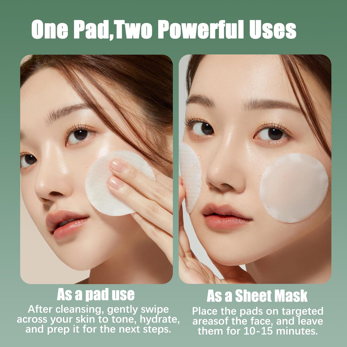Kestper Madecassoside Toner Pads | 110 Pad Calming Face Pads with Centella Asiatica to Soothe,Balance Skin Tone,Fades Blemishes