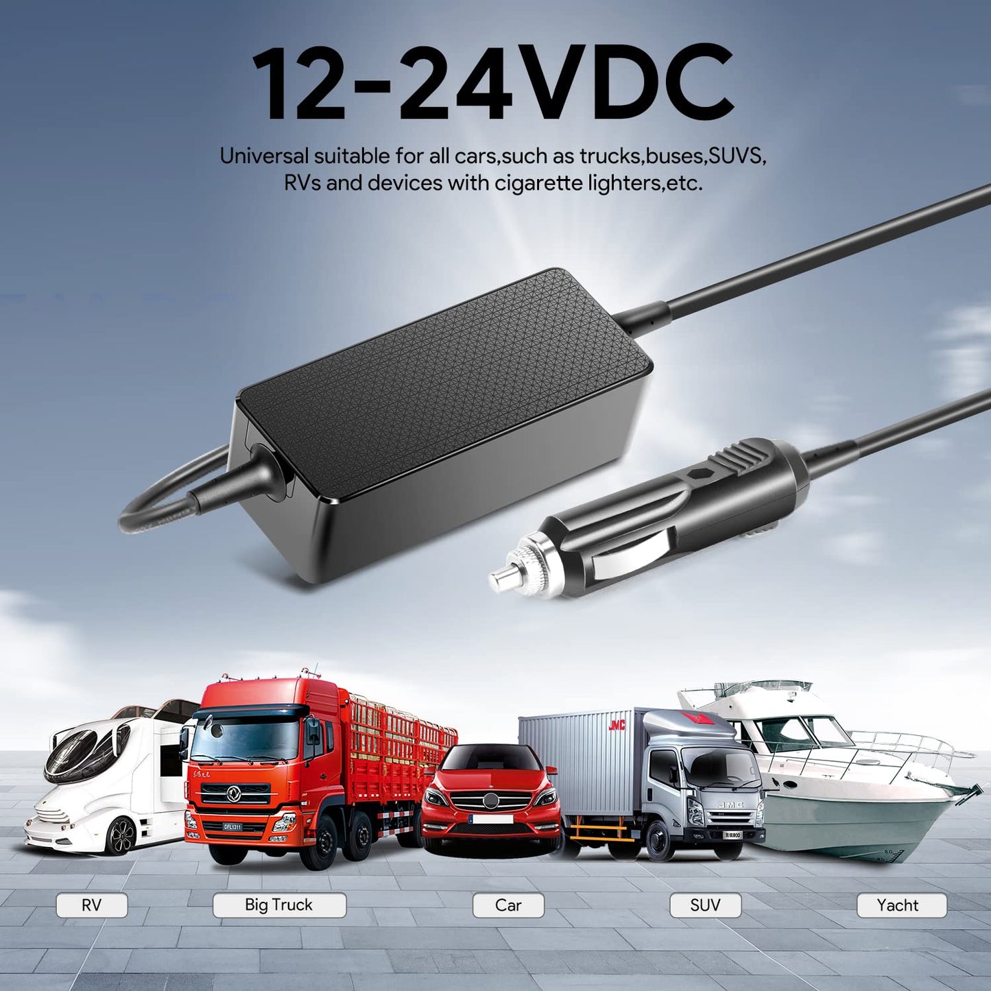 KFD Car Charger 12V-24V DC Adapter for 3B Luna Model G3 BPAP 25A LG3700 LG3700W A20 LG3600 LG3500 E3922318301 REF 10230444 REF10230444 Luna G3 CPAP/BiPAP Machine Power Supply Cord Auto Adapter