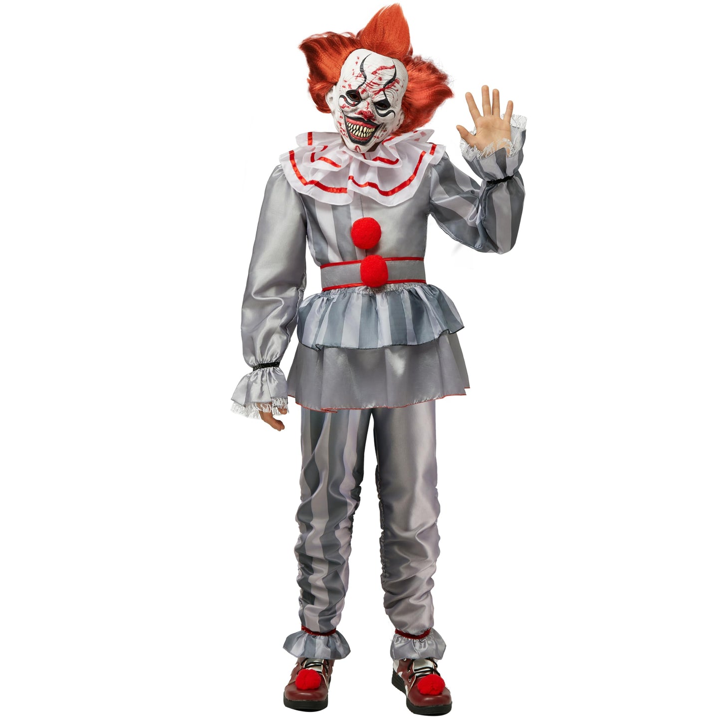 Spooktacular Creations Boy Scary Clown Costume, Scary Halloween Costume Kids, Killer Clown Outfit for Boys