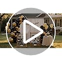 FramePro Freestanding Photo Display Board with Clips, Stable Tabletop Picture Frame Stand Holds 30+ Photos, Graduation Cen...
