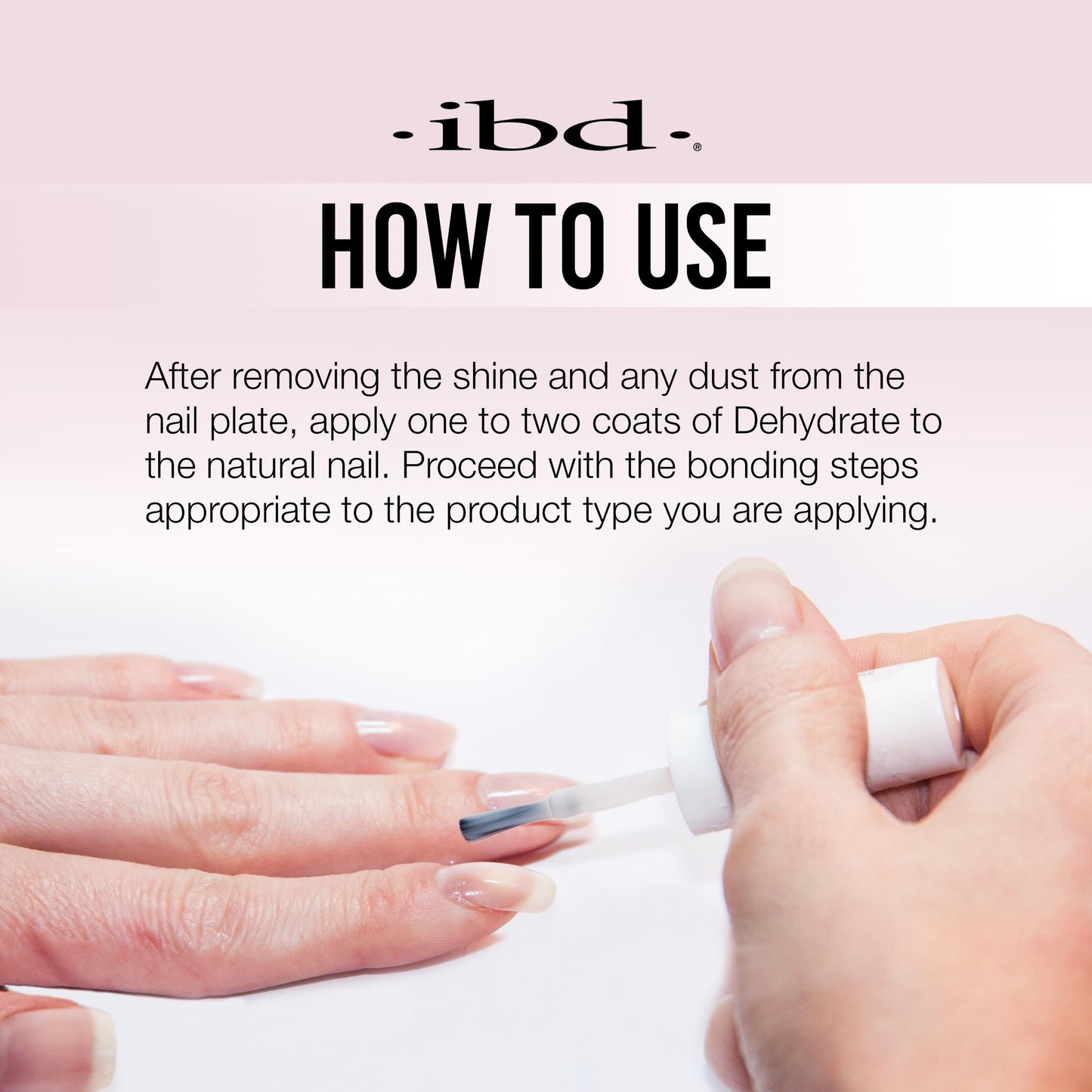 ibd Dehydrate - Nail Dehydrator for Gel & Acrylic Nails, Nail Prep Solution, Long-Lasting Adhesion & Quick-Drying Formula, 0.5 f