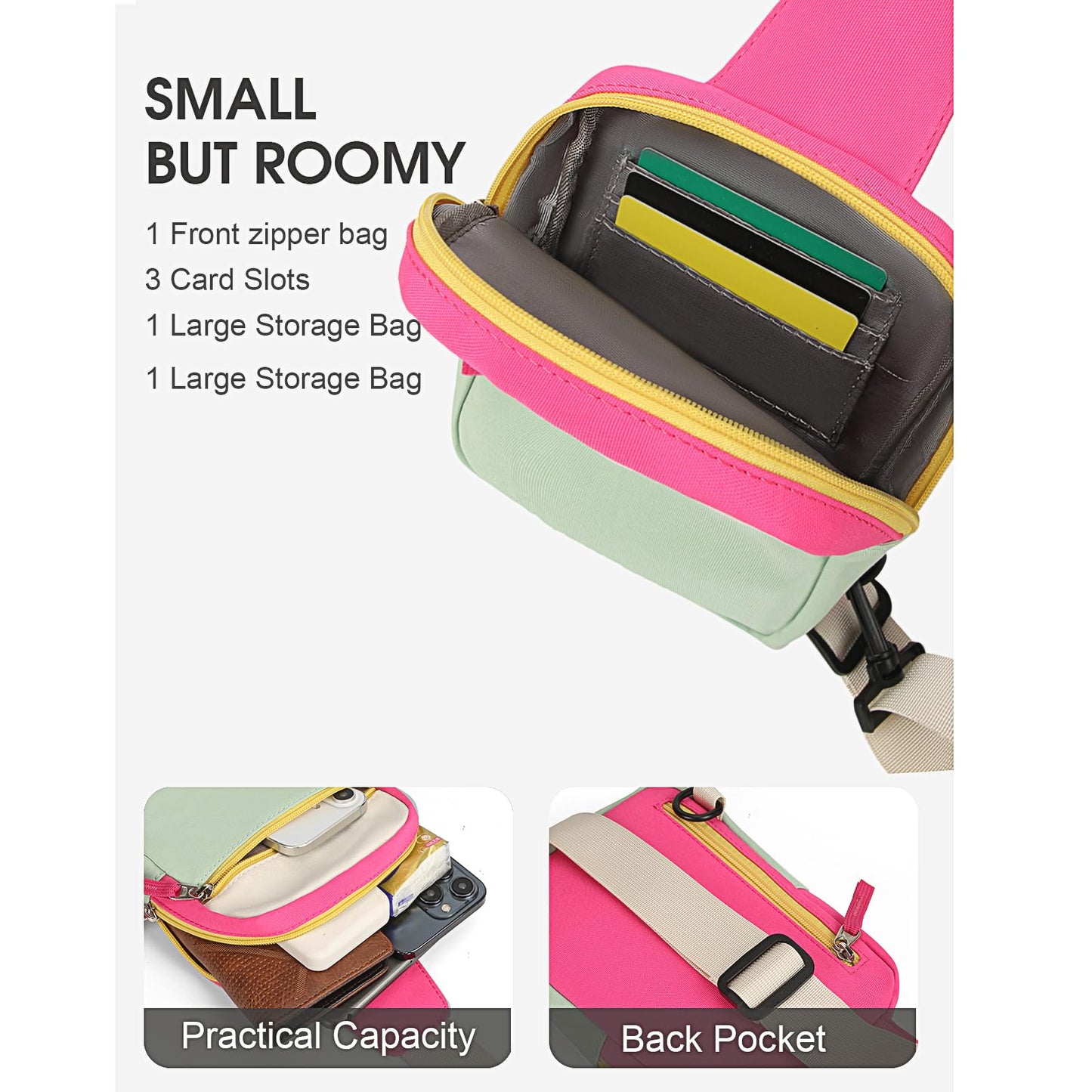 Cotmcor Kids Crossbody Small Sling Bag Girls Teen Fanny Pack Belt Bags Cute Backpack Purse Chest Bag for Girls Gifts