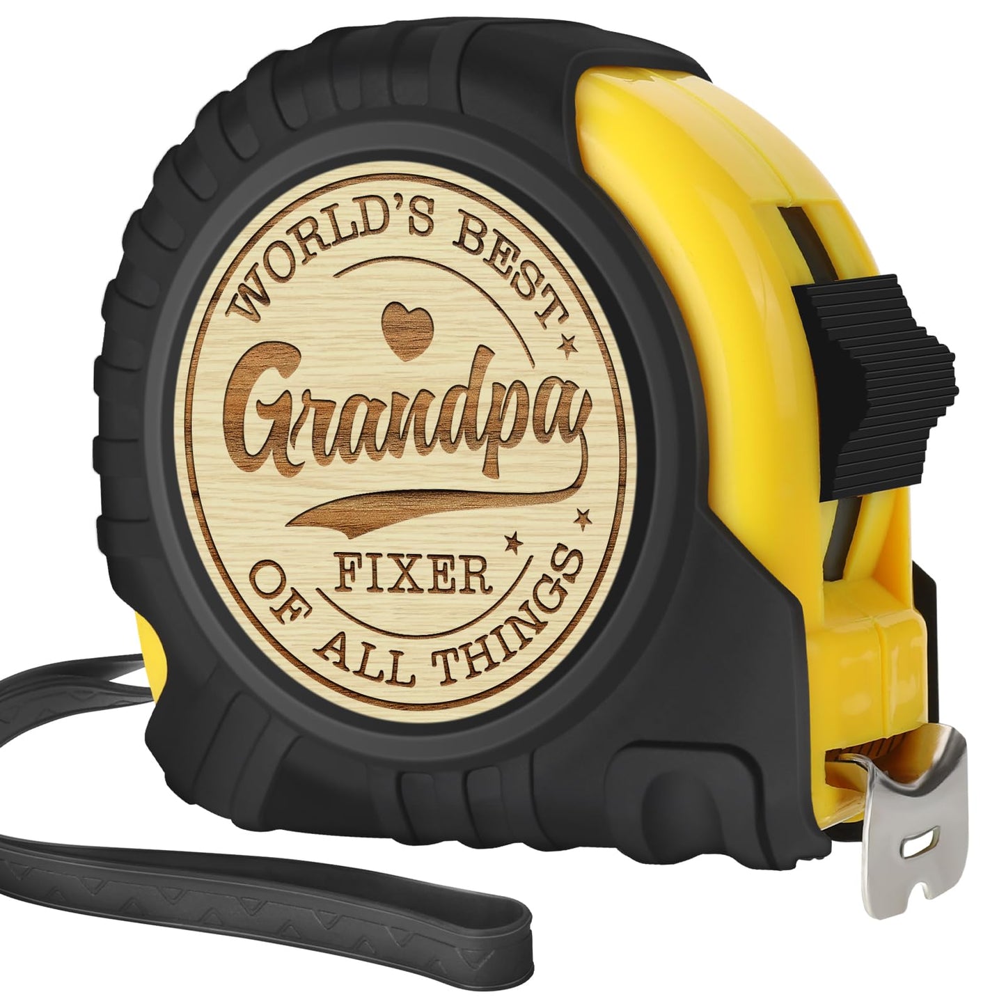 YUEYUQIU Gifts for Grandpa from Granddaughter Grandson - Ideal Father’s Day Gifts for Grandpa, Cool Grandfather Tool Gifts - Funny Engraved Tape Measure Present for Birthday Father's Day Christmas