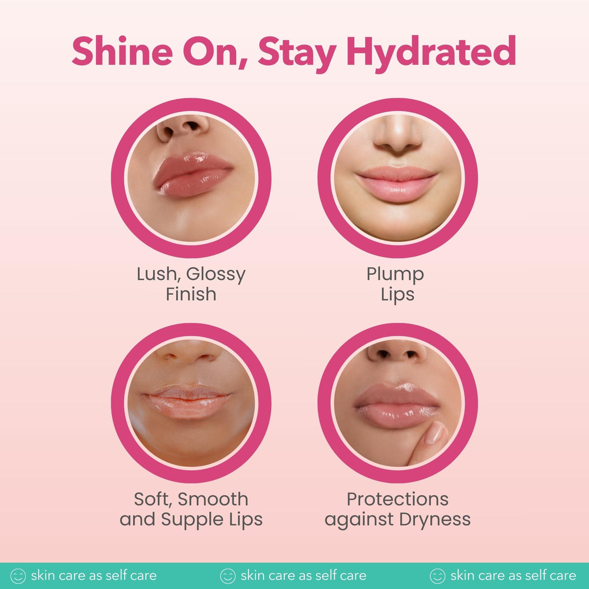 Patchology Lip Gloss for Women - Glossy, Clear Shine Hydrating Lip Balm with Aloe, Honey, Goji Berry Oil - Moisturizing Lip Trea