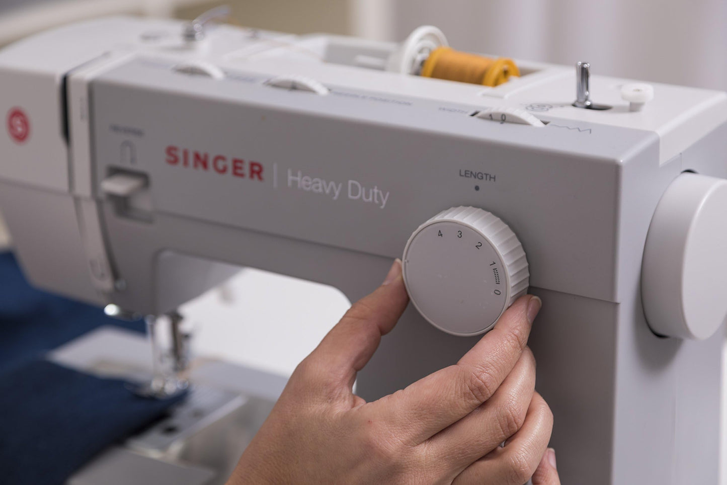 SINGER 4411 Heavy Duty Sewing Machine With Accessory Kit & Foot Pedal - 69 Stitch Applications + SINGER Bobbin Winder - for Class 15 & 15J Bobbins - Battery Powered with Included Power Adapter