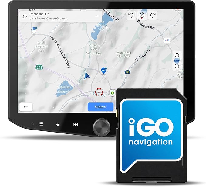 STINGER iGo GPS Navigation Card for HEIGH10+/HORIZON10/HORIZON12 Radios, Pre-Loaded Navigation App Offline Maps SD Card w/...