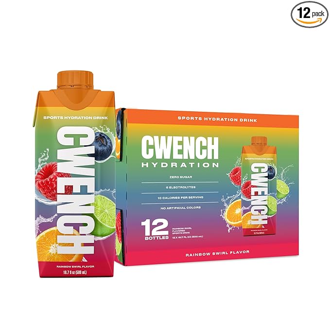 Cwench Hydration Ready To Drink Rainbow Swirl 12x16.9oz