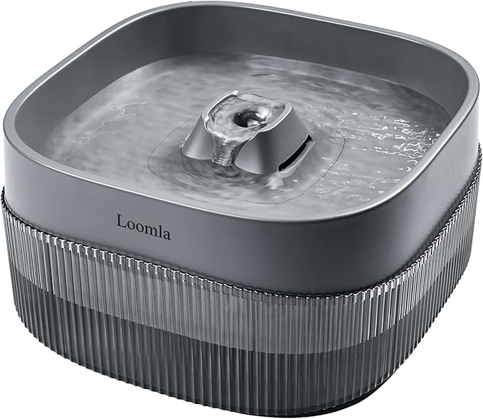 Loomla, 135oz/4L Dog Water Bowl Dispenser and Cat Water Fountain, Automatic Pet Water Fountain for Small to Medium Dogs, C...