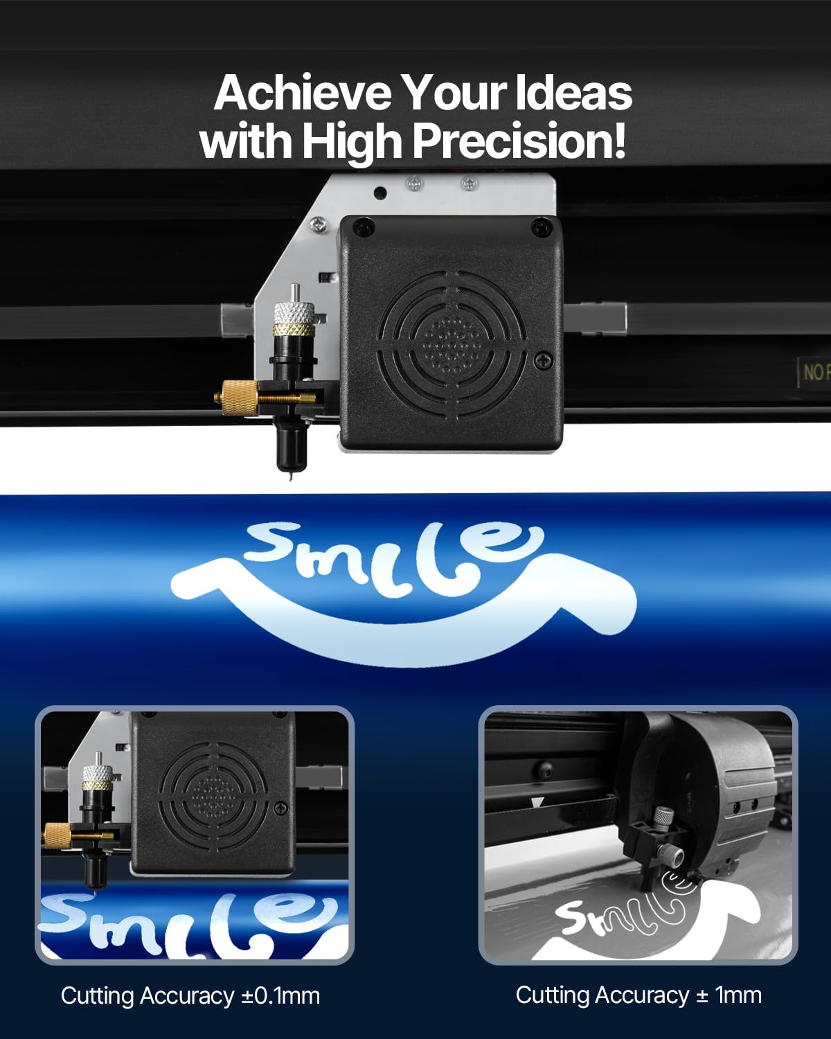 VEVOR 28-inch Cutting Machine for Vinyl, Features LCD Screen, Dual Adjustable Spring Rollers for Sign Crafting, Includes Signmaster for Creative Design & Cutting