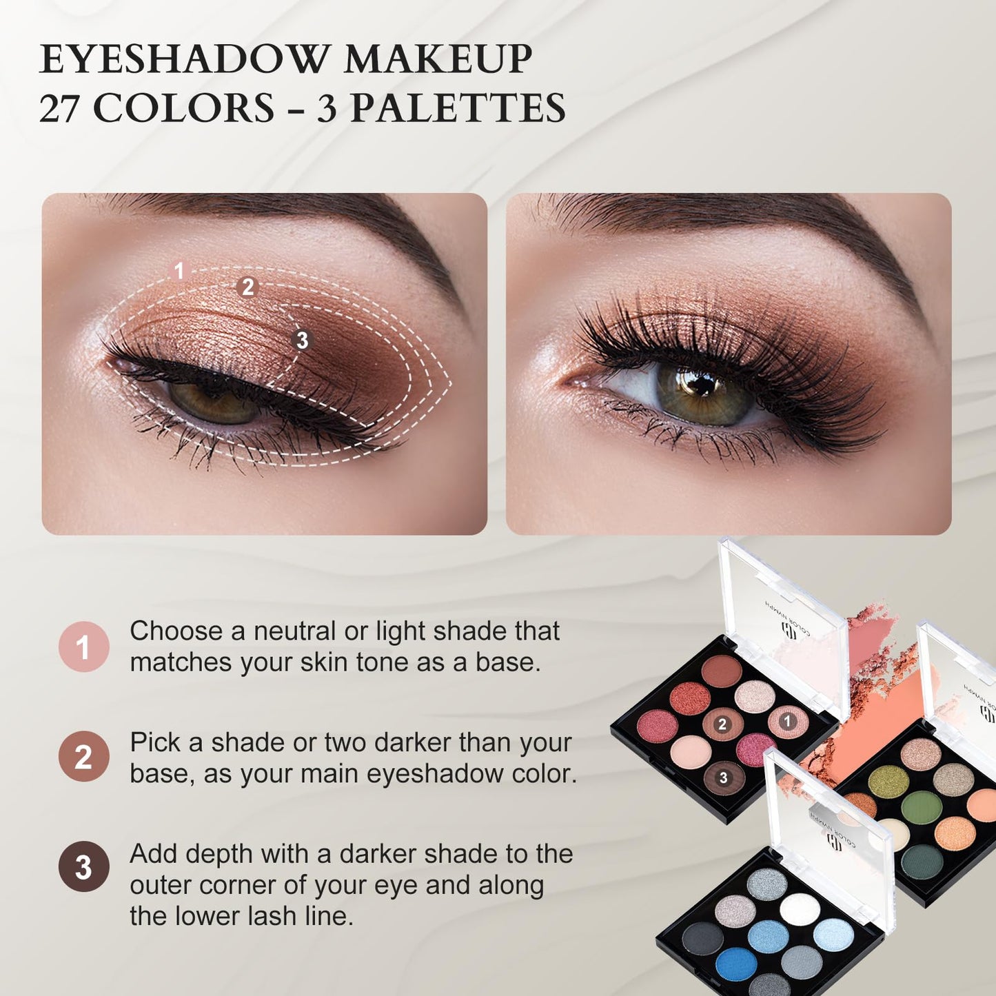 Color Nymph Professional Makeup Set for Teens, Girls & Women - Full Kit with Storage Train Case, Beginner Cosmetics Kit with Eye