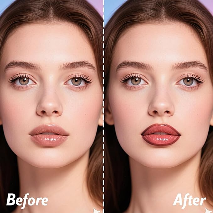 KIMUSE Lip Stain Peel Off & Lip Oli Set, Long Lasting Lip Liner Stain, Waterproof, Transfer-Proof, Hydrating Shine Lip Oil with Vitamin E & Jojoba Oil