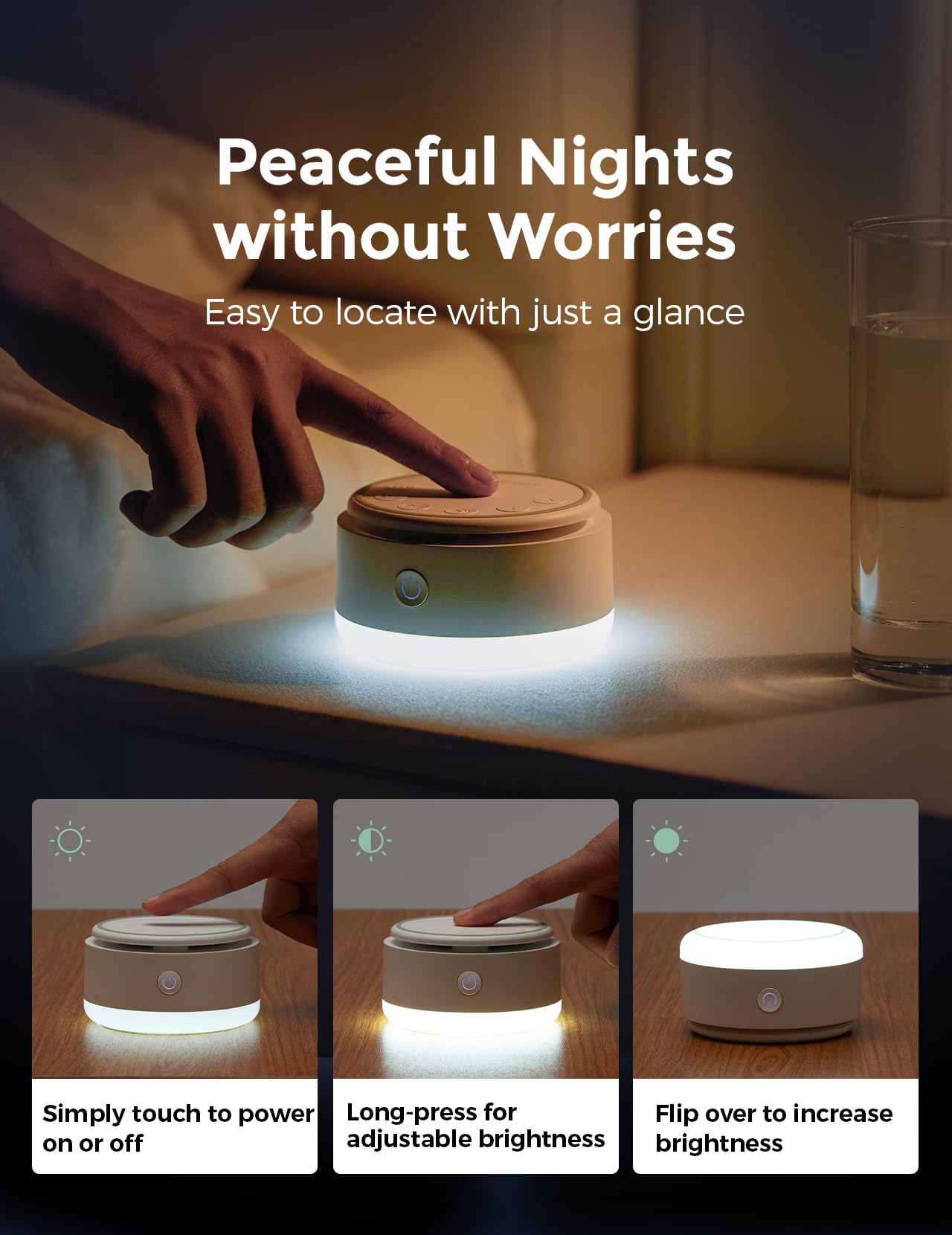 Momcozy Sound Machine for Baby | Portable White Noise Sound Machine for Sleep Rechargeable | 20 Sleep Sounds White Noise Machine with Nursery Night Light | Travel Sleep Sound Machine Battery Based