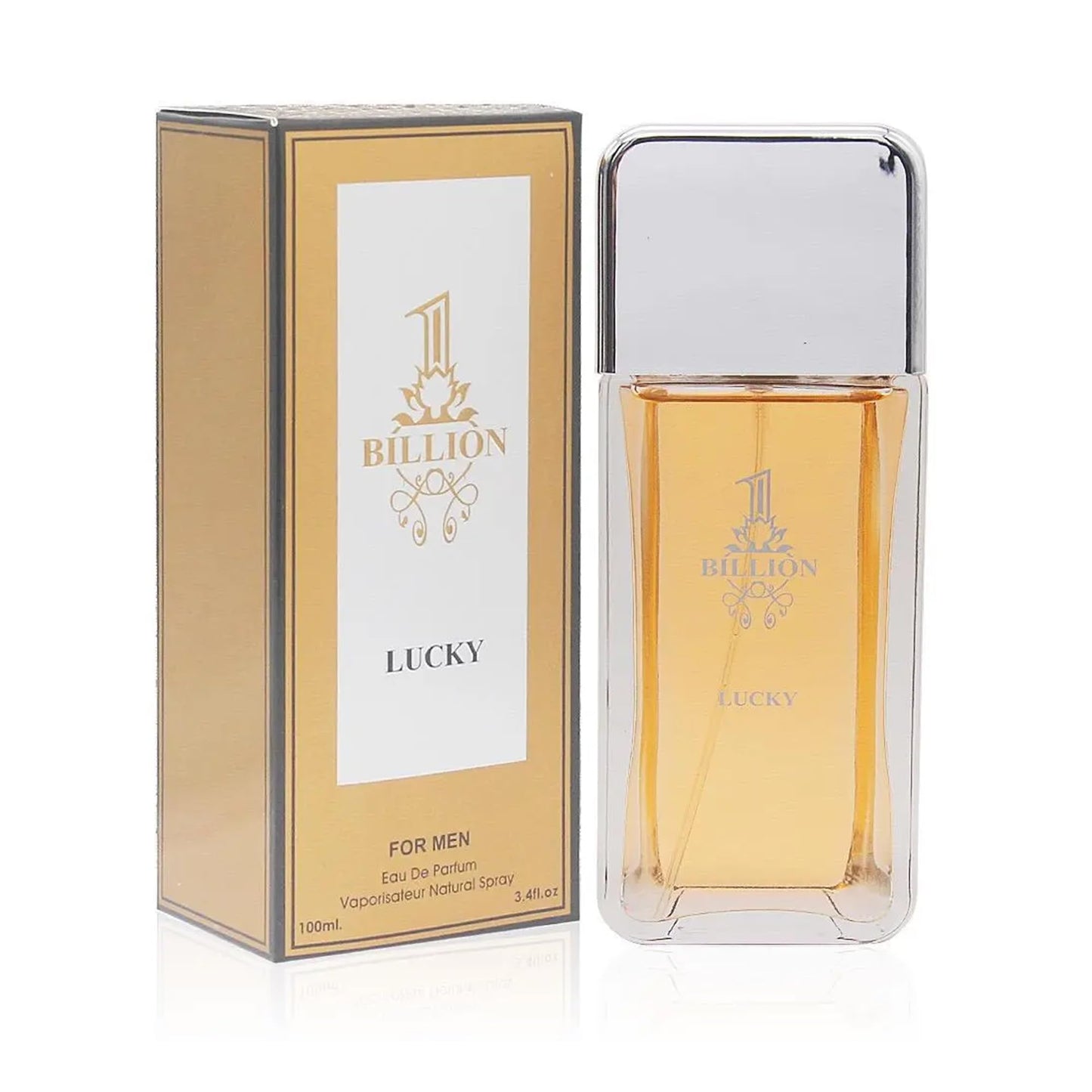 Men's Cologne 1 Lucky Eau De Toilette Spray Perfume Fresh Scent 3.4 Fl Oz Daily Used