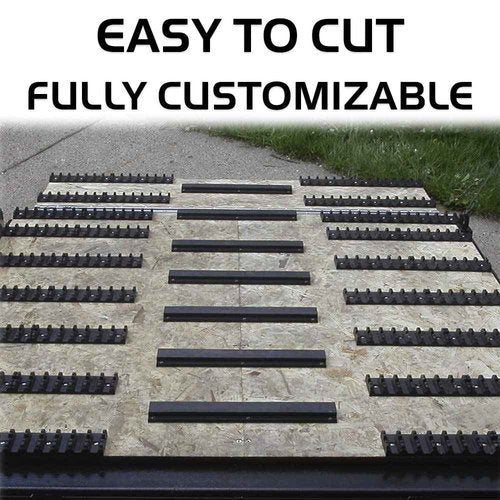 Caliber Grips Snowmobile Trailer Traction 6-Pc Set and High Profile Flex Glides 8-pc Set, 13200 and 13343