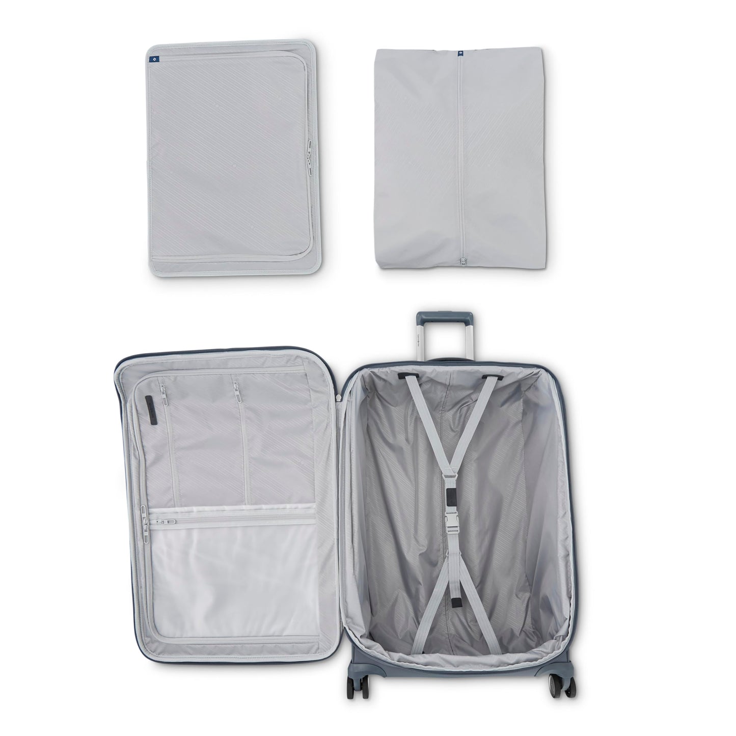 Samsonite Elevation Plus 30-Inch Large Checked Luggage - Expandable Softside Spinner Suitcase - Slate