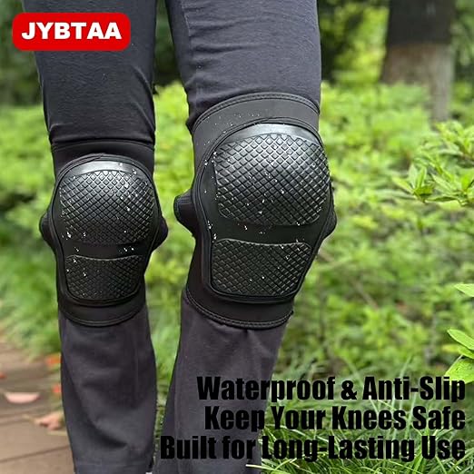 Men & Women Work Knee Pads for Gardening Hunting Flooring, Safety Knee Protector with Soft Shell Foam Cushion for Mechanic, Roofing, Construction, Kneepads for Tile, Concrete Floor for Christmas, Black XL (1 Pair)