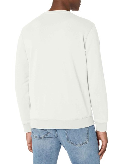 BOSS Patch Logo French Terry Pullover Cotton Sweatshirt