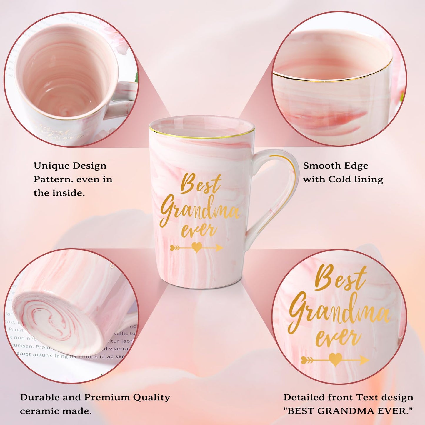 Grandma Birthday Gifts, Mothers Day Gifts for Grandma from Granddaughter Grandson, Uniuqe Christmas Easter Basket with Tote Bag Makeup Bag
