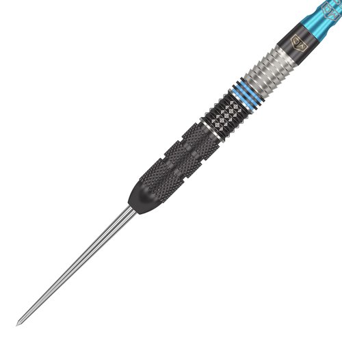 DW Piranha 01 90% Tungsten Steel Tip Dart, 23G | Metal Tip Dart Set with Spare Flights and Storage Case Wallet, Fun Darts Gift Set, Straight Dart Barrels, Professional Darts Accessories