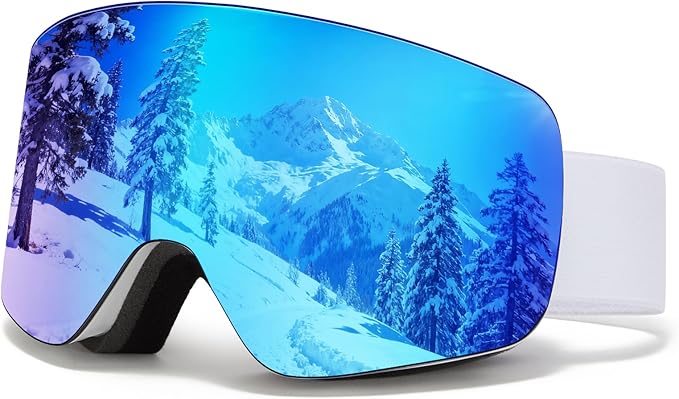 Ski Goggles OTG Snow/Snowboard Goggles Snowboarding Goggles Over Glasses Ski Goggle for Men Women Adult